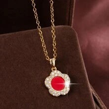 1pc Stylish And Unique Flower Pendant Necklace For Girls - Multicolor - View 23