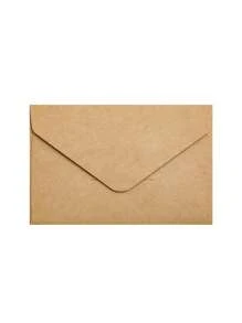 10pcs/Set Valentine'S Day Retro Style Mini Envelope, Love Letter Stationery, Handwritten Cards, Brown And White Handcrafted Envelope, Business Card Case, Gift Card Envelope. 4.13x2.76inch. - Multicolor - View 7