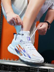 男士運動鞋,前繫帶,舒適輕質網眼鞋面,適合跑步和日常戶外活動,適合情侶,時尚女式登山鞋 - 白色 - 查看 8