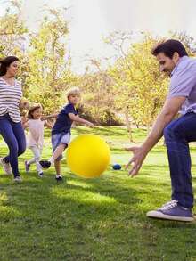 1pc Silent Basketball No. 7 Indoor Outdoor Training Ball For Adults & Children, Bouncy And Large, Home Use - Yellow - View 8