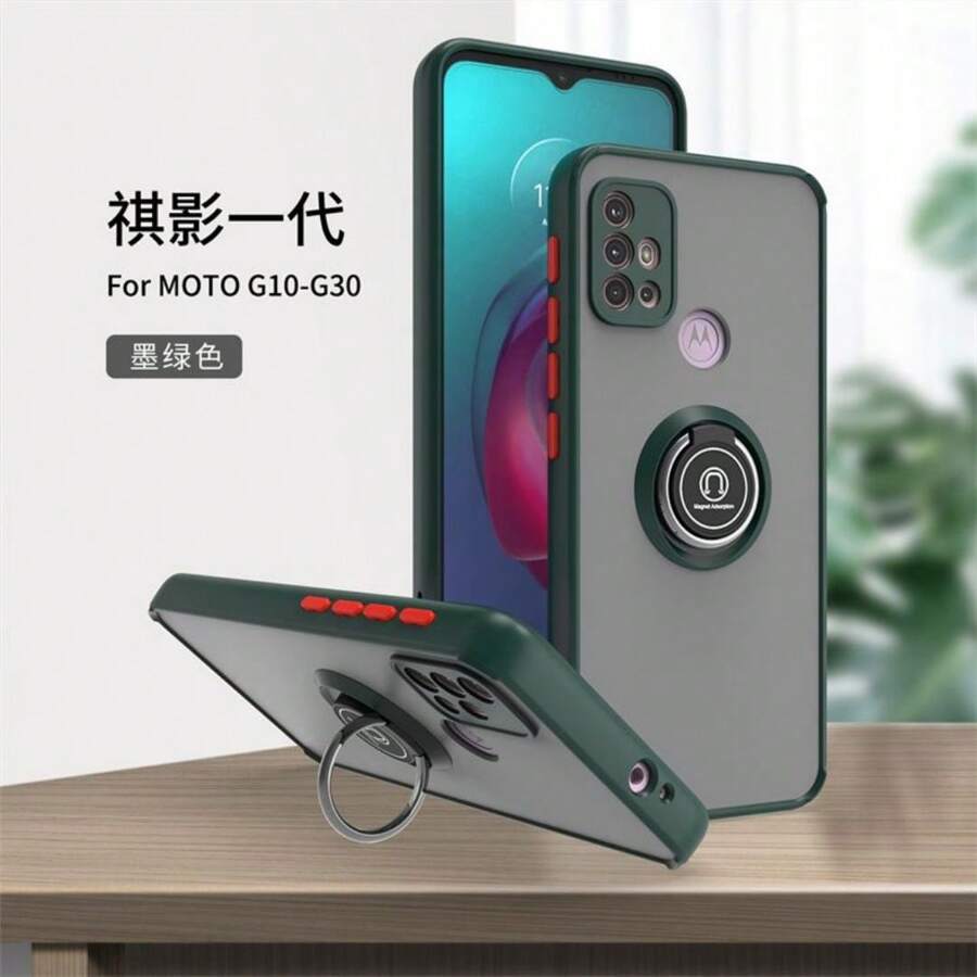 Funda para M O T O R O L A G10/ G30/ G20 - Verde Oscuro - Ver 1