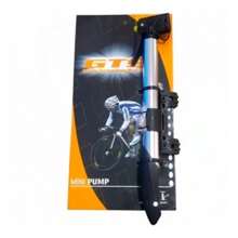 Bomba de ar GTS Alumínio Mini Pump  P/ Bike Bico Fino/Grosso