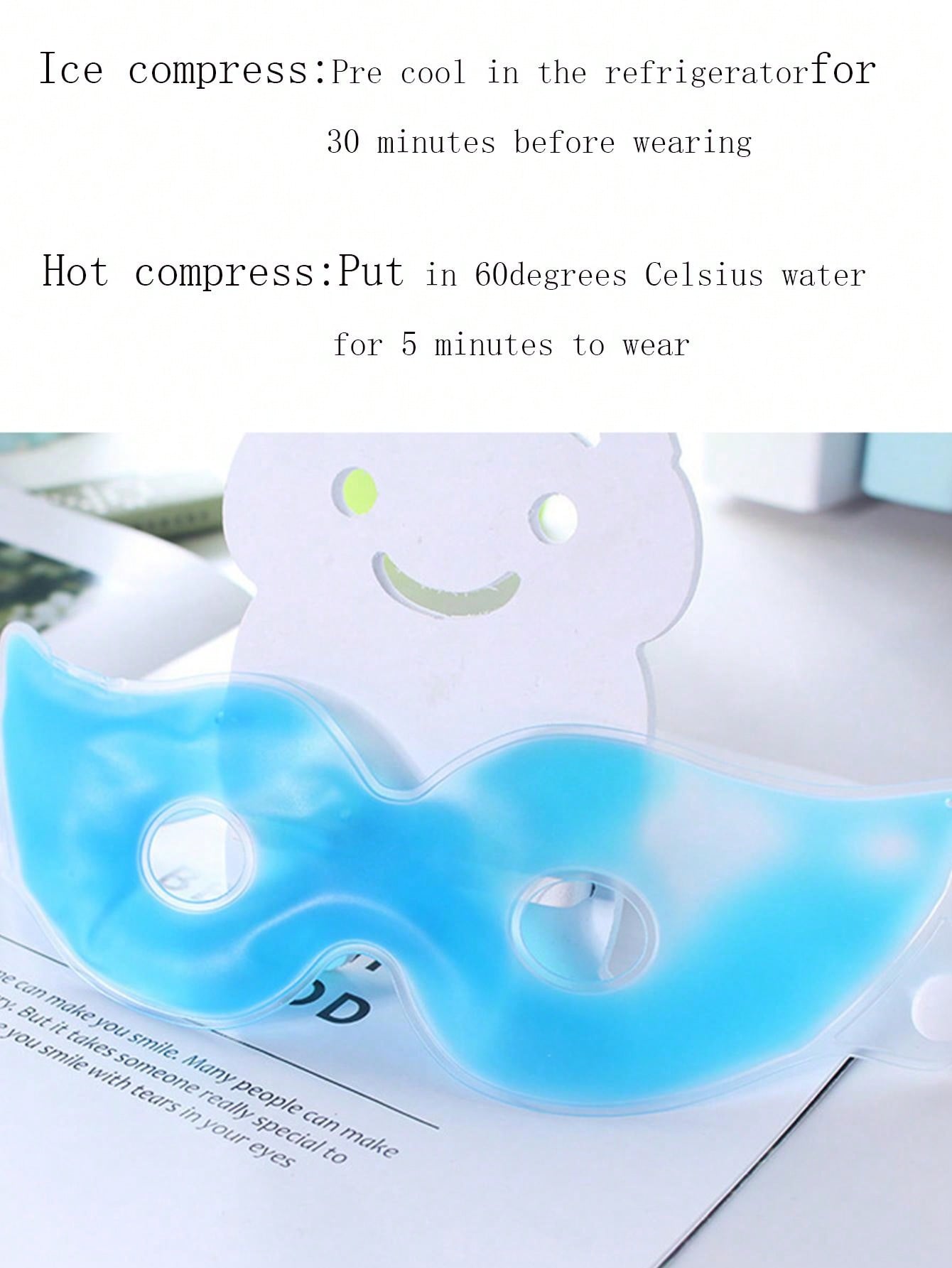 1pc New Gel Ice Pack Eye Mask For Cooling And Heating Therapy, Relieve