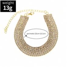 1條時尚多層海灘腳鐲,閃亮的鑽石裝飾和高跟鞋吊飾,適合派對和正式場合 - 金黃色 - 查看 4