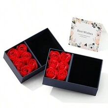 1入情人節/七夕玫瑰禮盒，窗口六花珠寶禮盒 - 彩色 - 查看 3