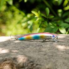 Sougayilang 1Pc Fishing Lure 12cm 10g Hard Bait Sinking Minnow Wobblers Crankbaits Artificial Plastic Bait Pencil Bass Perch Fishing Tackle Lures - Pink - View 5