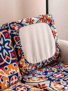 1入組彈性伸展沙發套,適用於1/2/3/4座沙發,包括座墊和靠背套 - 珊瑚橙 - 查看 6