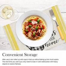 1入組水牛格子向日葵夏季餐墊，12x18英寸季節性春季桌墊，適用於派對廚房用餐飾品 - 彩色 - 查看 4