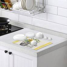 1入組水牛格子向日葵夏季餐墊，12x18英寸季節性春季桌墊，適用於派對廚房用餐飾品 - 彩色 - 查看 3