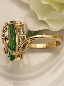 1pc Luxury Dragonfly Shaped Ring For Women, Simulated 3d Insect, Perfect For Festival Gift, Proposal, Daily Wear, Wedding Occasion - Multicolor - View 2