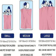 1pc. Fantasy Element Series, Mushroom Jungle Printed Flannel Fleece Blanket - Multicolor - View 2