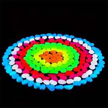 100pcs/Bag 500pcs/Bag Small Luminous Stone Flower Pot Fish Tank Landscape Fluorescent Small Octagon Luminous Stone (0.31 * 0.39 Inches) - White - View 10