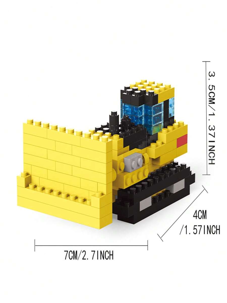 Small Block Aviation & Tank Series Building Blocks Puzzle Toy For Boys And Desktop Decoration, Kids' Gift - Yellow - View 1