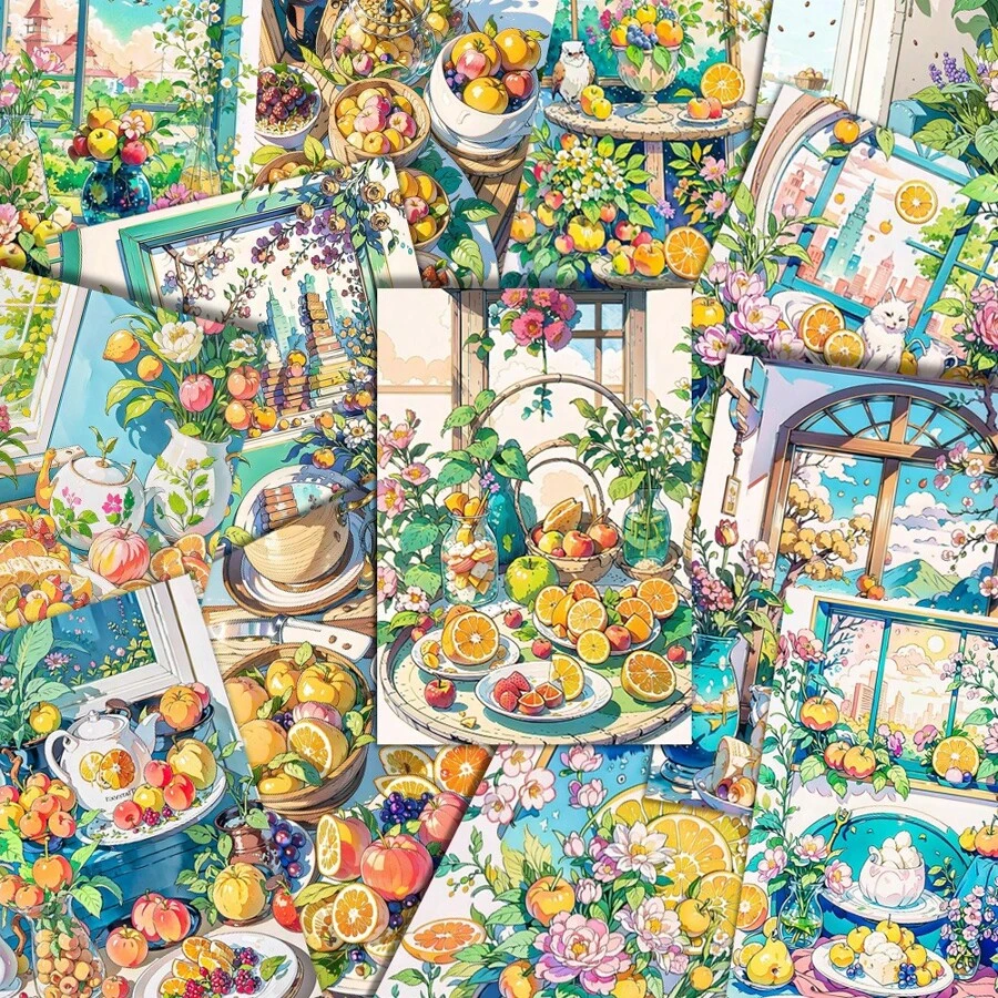 1 Pack Fruits Party Graffiti Cross-Border Cartoon Animals Stickers DIY Following Suitcase Stickers Waterproof - Multicolor - View 1