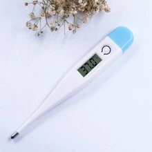 2pcs Digital Oral Thermometer For Adults, 10 Seconds Fast Reading - Blue and White - View 2
