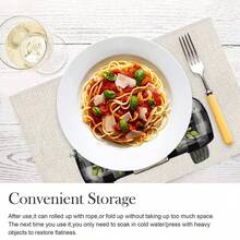 1入組水牛格卡車桉樹家居夏季餐墊，12x18英寸季節性春季餐桌墊，適用於派對廚房餐飲裝飾 - 彩色 - 查看 4