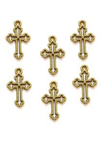 yuenz 30入組新產品,6種顏色吊墜,適用於手鍊項鍊吊墜珠寶,金屬合金製珠寶銘記19*12mm T106 - 30pcs - 查看 4