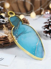 2 件/套 DIY 水晶滴树脂模具圣诞装饰圣诞创意吊坠首饰钥匙扣硅胶模具 - 白色 - 查看 4