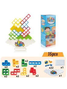 互動平衡遊戲一組16/36塊搖擺塔積木遊戲兒童集中式書桌玩具早期教學疊放玩具兒童教具金字塔玩具互動玩具 - 32件 - 查看 10