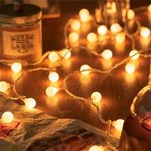 1set Led Globe String Lights, Usb Powered 40leds String Lights With 8 Modes, Globe Decorative String Lights For Diy Wedding Party Bedroom Thanksgiving Valentine's Day Mother's Day Favor Decoration - Warm White - View 2