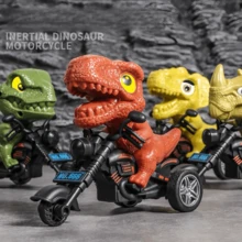 1pc Dinosaur Shaped Inertia Motorcycle Toy, Spinosaurus Inertial Toy Motorbike No Battery Needed For Boys - Yellow - View 6