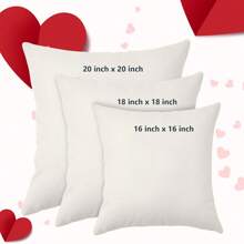 4入組情人節枕套批發,紅色短毛絨印花心形抱枕套,節日裝飾靠墊套,適用於床上/沙發上 - 杏色 - 查看 2