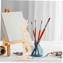 3d 木質拼圖動物題材,手工diy工藝品,受卡榫式膠合,裝飾房間木質雕刻藝術品,假日禮物 - 鸚鵡 - 查看 5