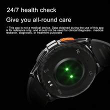 Anytec 智能手錶 X8,1.43英寸 Amoled 高清屏幕,無線通話智能提醒,100+運動模式,25-30天電池續航,男士戶外防水追蹤器 - 白色 - 查看 9