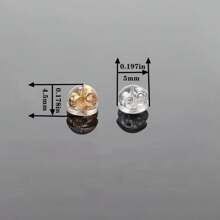 10/30 Pcs Earring Back Plug,   Ear Plug, Earring Base, Round Earring Back Plug, Jewelry Accessories, DIY Handmade Accessories