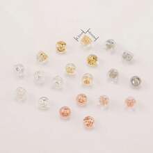 10/30 Pcs Earring Back Plug,   Ear Plug, Earring Base, Round Earring Back Plug, Jewelry Accessories, DIY Handmade Accessories