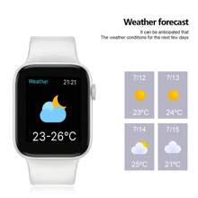 HOT- 1pc 1.83 Inch Full Touch Screen Sports Smartwatch For Men And Women, With Call Function, Step Count, Calorie Burnt, Multiple Sports Modes, Call & Message Reminder, Multifunctional, Compatible With Android/IOS Phones - White - View 7