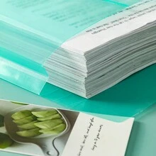 5入組繩釦防水文件袋,大容量加厚a4文件袋,適用於辦公室文件、文具、人事合同、財務收據和票據收集 - 黃色 - 查看 5