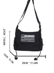 Shoulder Bag Men's Brand New Sports Crossbody Bag Casual Versatile Lightweight Commuting Backpack Halloween Men Gifts Christmas Men Bag School Bag Student Bag Book Bag Scream Messenger Bag - Black - View 6