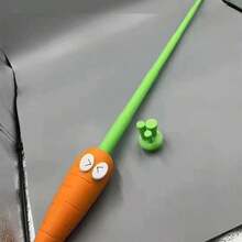 胡蘿蔔形伸縮劍-仿設計、減壓創意玩具 - 橘色 - 查看 4