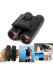 X 60 Ống nhòm 2 mắt Nhỏ bé Nhạc kịch Kính Nọn nhẹ Ống nhòm 2 mắt Gia dụng Không thấm nước Ngoài Đối với Ngoài trời Đi du lịch Săn bắn - màu đen - Xem 3