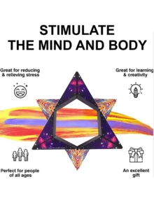 A Puzzle Toy With Geometric Vertical Pattern And Decompression Feature, Suitable As A Birthday Gift Or Office Toy For Teenagers - Multicolor - View 5