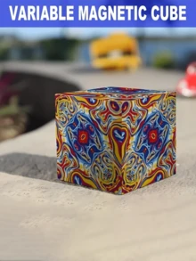 A Puzzle Toy With Geometric Vertical Pattern And Decompression Feature, Suitable As A Birthday Gift Or Office Toy For Teenagers - Multicolor - View 9