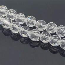 Translucent White Crystal Glass 32 Facets Pineapple Shaped Beads For Handmade Diy Bracelet, Necklace And Clothing Accessories Material - 32-section Ball, Transparent White - View 8