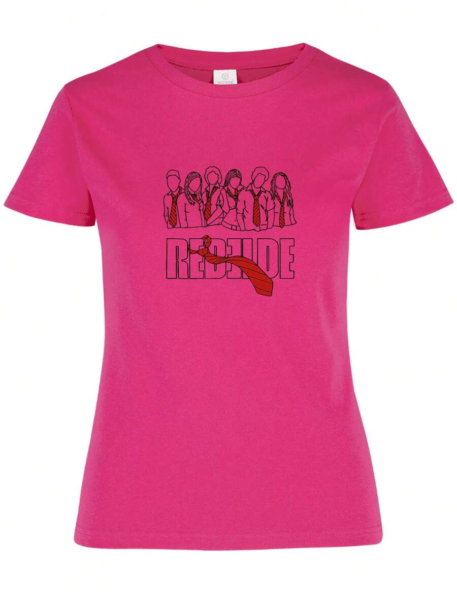 Playera Algodon Rebelde grupo musica RBD corbata - HELICONIA - Ver 1