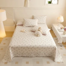 新鮮風格刷毛床上用品3件套,親膚柔軟,有助於提高睡眠質量 - 彩色 - 查看 1