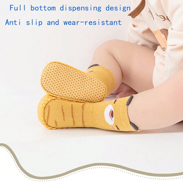 1 Pair Of Baby Socks, Lightweight And Comfortable Shoes, Non Slip Floor Socks For Boys And Girls, Breathable Indoor And Outdoor Wear, Anti Slip And Wear-Resistant Shoes For All Seasons