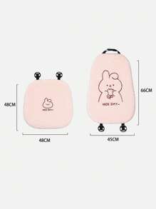 2入組可愛小兔子車用坐墊,保暖防滑卡通汽車坐墊 - 粉色 - 查看 3