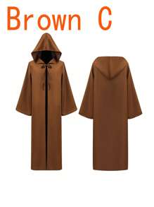 1件狂歡節服裝絕地武士斗篷萬聖節阿納金斗篷角色扮演裝扮遊戲服裝長袍 - 彩色 - 查看 2