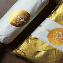 情人節花束diy包裝紙,禮物包裝紙,100片/組卡其色雪梨汁紙,實色禮物包裝紙,復古風格牛皮紙,適用於diy和創意愛好者(30 * 50cm) - 卡其色 - 查看 6