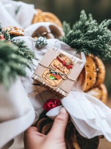 10pcs Party Valentine'S Day Gift Set Of Cards, With Bottles, Kraft Paper Cards, Handmade Diy Gifts Exchange Cards - Brown - View 8