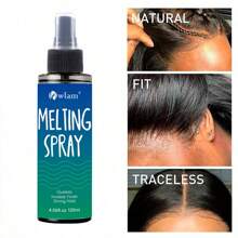 owlam 蕾絲融合噴霧和可固定噴霧(4.06盎司),針對蕾絲假髮的極端固定融合噴霧,無需膠水,強力保持自然髮型,快速乾燥,假髮融合噴霧及假髮粘合劑 - 120ml - 查看 5