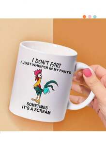 附有英文字的陶瓷咖啡杯,北歐風格ins杯子設計, 1入組,11盎司,是女士、最好的朋友、女儐相等專屬的生日禮物,也是感恩節/情人節禮物的最佳選擇 - 白色 - 查看 2