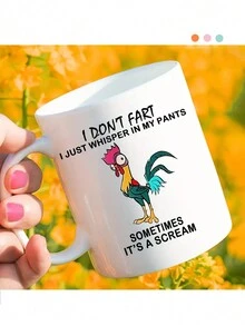 附有英文字的陶瓷咖啡杯,北歐風格ins杯子設計, 1入組,11盎司,是女士、最好的朋友、女儐相等專屬的生日禮物,也是感恩節/情人節禮物的最佳選擇 - 白色 - 查看 3