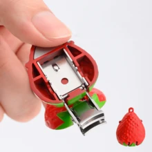 1 Miếng Creative Mini Gấp lại Mẫu Dâu tây Kéo cắt móng tay Dành cho Cô gái - bấm móng tay dâu tây - Xem 1