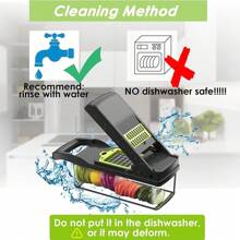 Vegetable Chopper, Pro Onion Chopper, 14 In 1 Multifunctional Food Chopper, Kitchen Vegetable Slicer Dicer Cutter, Veggie Chopper With Blades, Carrot Chopper With Container - 14 in 1 - View 8